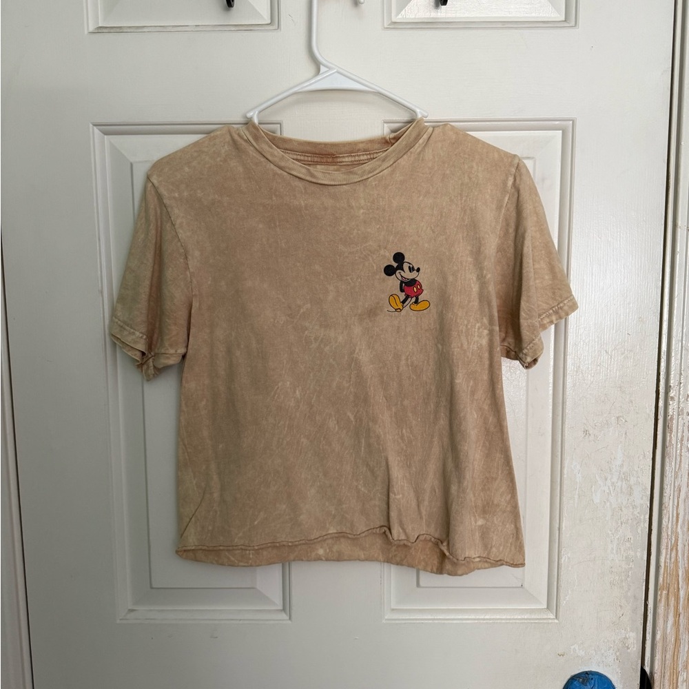 Yellow Women’s Disney Mickey Mouse Crop Top